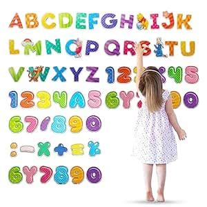 Kids Mandi Alphabet/Number Wall Stickers, Learning Educational Wall ...