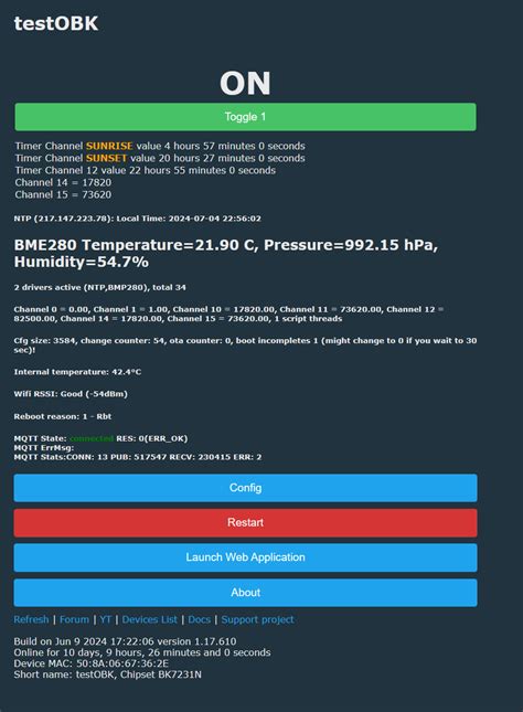 Integrating BME280 Sensor with OpenBK on WB2S Modules for Home ...