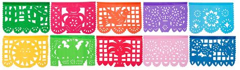 Buy Paper Full of Wishes Small Plastic Papel Picado Banner El Jardin ...