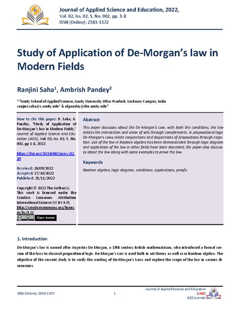 JASE V02 Iss02 S002 - Application of Law in Modern Fields - Studocu