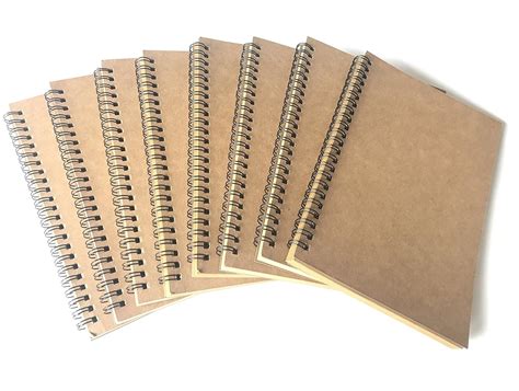 VEEPPO A5 Wirebound Notebooks Bulk Journals Spiral Steno Pads Blank ...
