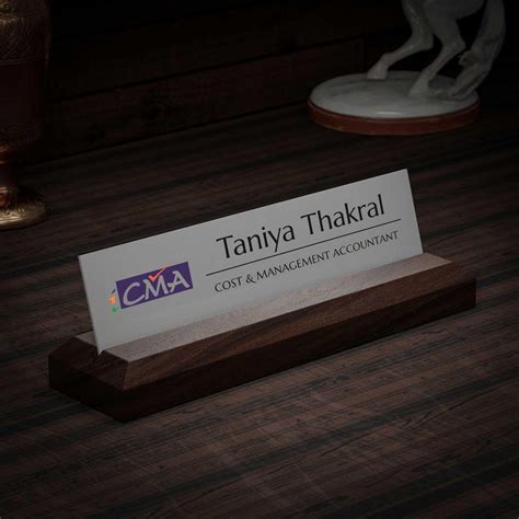 Excelus Office Desk Name Plate for CMA – Housenama
