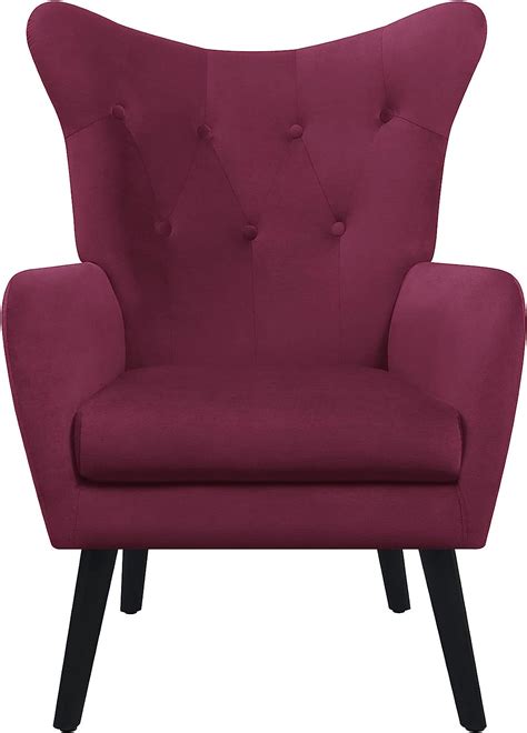 Morden Fort Velvet Wingback Chair Modern Upholstered India | Ubuy