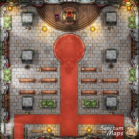 THRONE ROOM Battle Map, Dnd Battle Map, D&D, Battlemap, Dungeons and Dragons, 5e, Roll20 ...