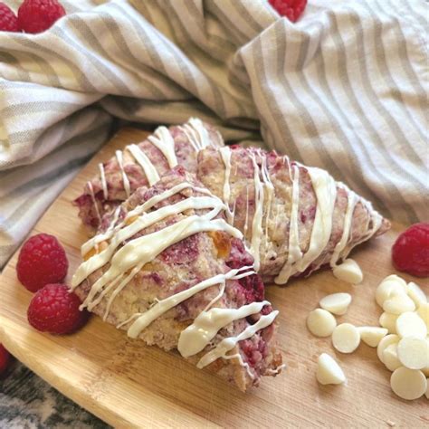 Sourdough White Chocolate Raspberry Scones - Unhurried Homemaker