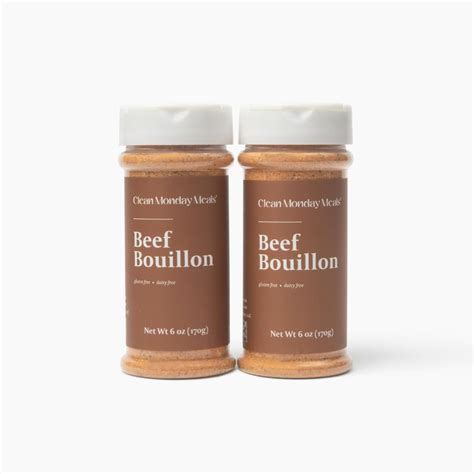 Amazon.com : Clean Monday Meals Beef Bouillon Powder | Gluten Free ...