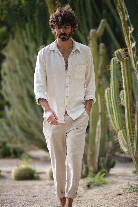 linen pants outfit mens - Hal Morin