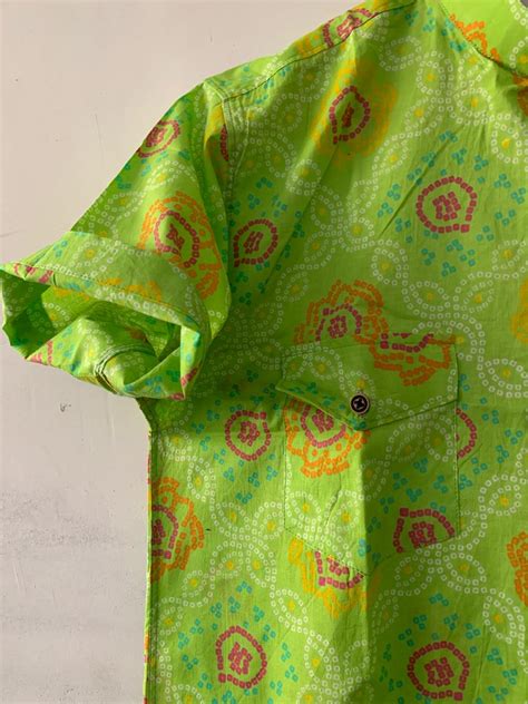 Men's Bandhej Print Double Pocket Shirt – Lable Rahul Singh