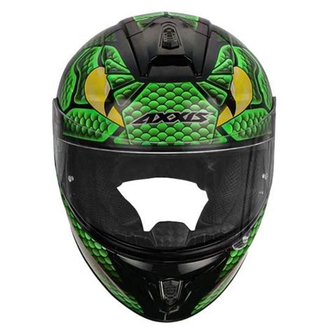 AXXIS Draken Nahesa Gloss Fluro Green Helmet– Moto Central