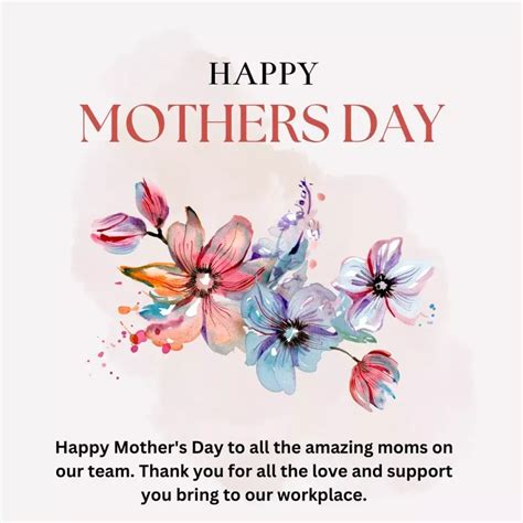 Happy Mother's Day Wishes for Your Amazing Employees