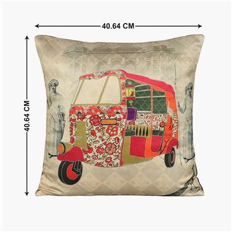 Buy INDIA CIRCUS The Mughal Rickshaw Cushion Cover - Set of 5 - 40 x 40 ...