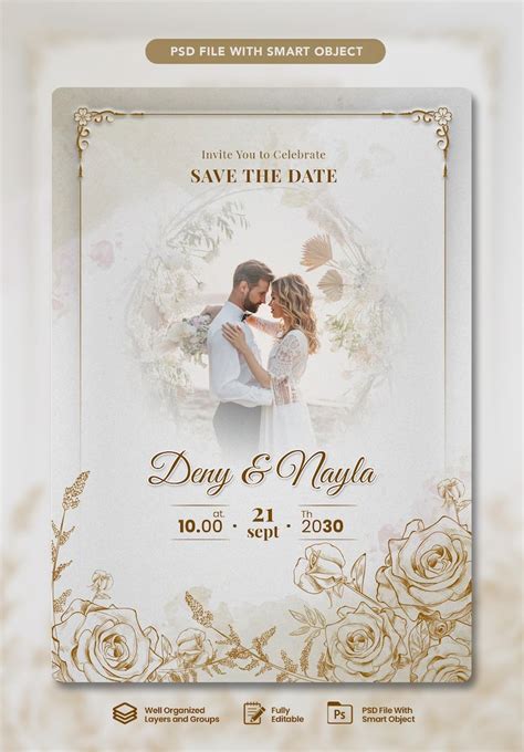 Image result for Wedding Invitation PSD File Free Download