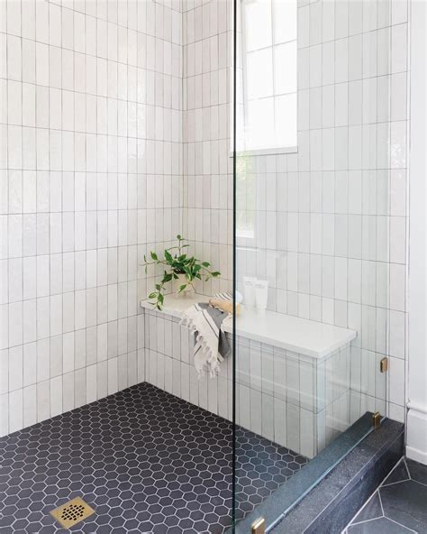 Walk-in Shower with Cloe Tile | Black tile bathrooms, Black tile ...