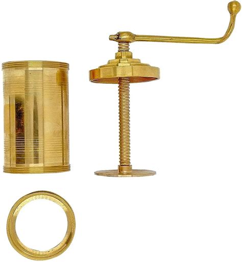 Handcrafted Brass Idiyappam Maker Machine with Free 6 Different Jalis ...