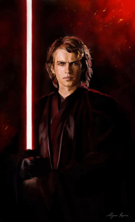 ArtStation - Anakin Skywalker - Star Wars - Portrait - Painting Art