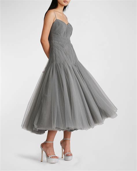 Fit And Flare Tulle Dress