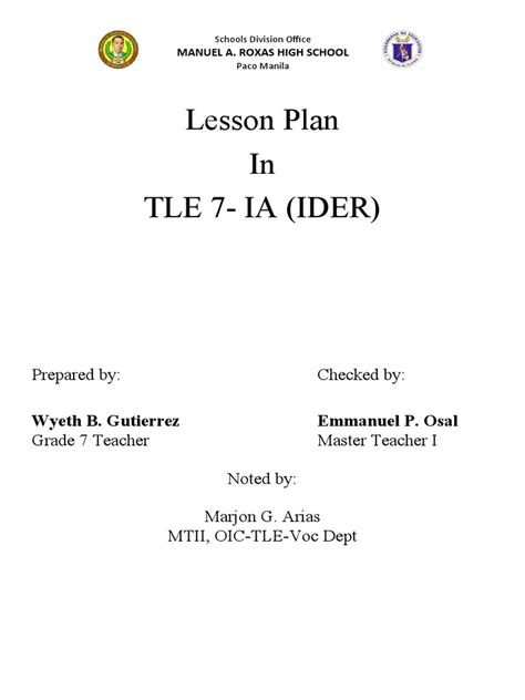Image result for Cot Lesson Plan in Multi Grade 12