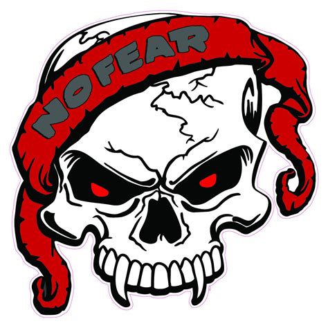 No Fear Logo Skull