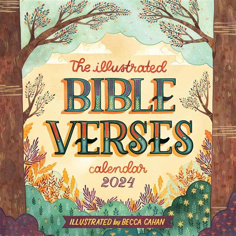 The Illustrated Bible Verses Wall Calendar 2024: Timeless Wise Words of the Bible : Workman ...