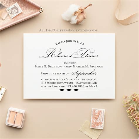 Image result for Examples of Dinner Invitations