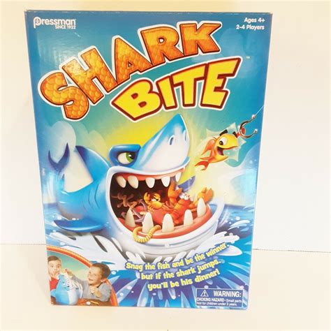 Buy Shark Bite Game by Pressman Toys - NEW, 2-4 Players, Fishing Game ...