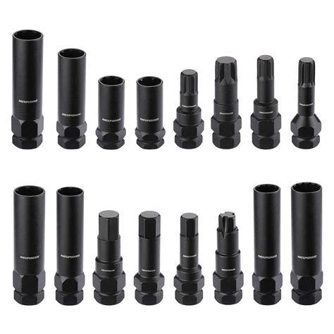 Buy MIXPOWER 16-Piece Locking Lug Nut Master Key Set of Spline Star and ...