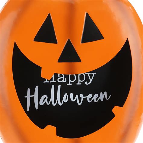 Jack-o'-Lantern Metal Wall Decor, 15"