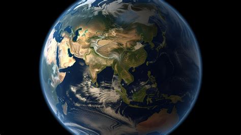 High Resolution Nasa Map Transformed Into 3d Earth Illustration ...