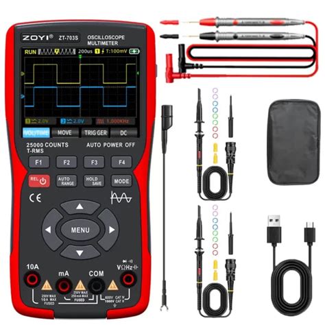 Zoyi: ZT-703S: 3-in-1 Handheld Digital Oscilloscope and Multimeter
