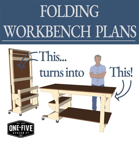 Folding Workbench Plans PDF Instant Download - Etsy