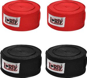 Lordz BOXING HAND WRAP BLACK AND RED COMBO Black Boxing Hand Wrap Price ...
