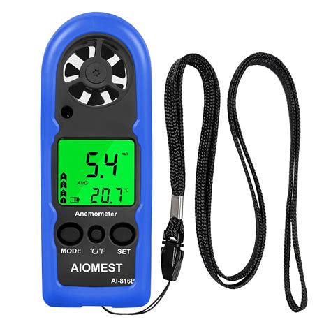 Digital Anemometer,Mini Handheld Wind Speed Gauge Measuring Air Flow ...