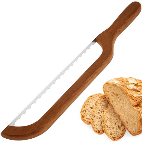 Serrated Bread Bow Knife,Stainless Steel Bread Cutting Tool,15.7in ...
