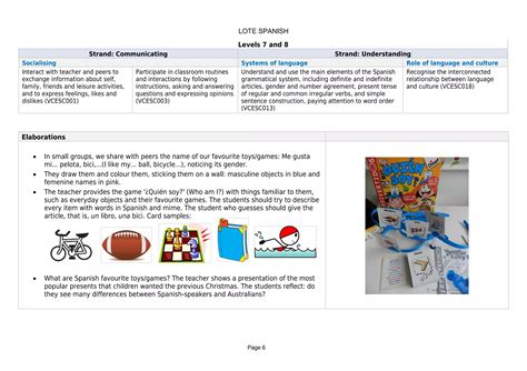 Spanish 7-10 elaborations levels 7-8 and 9-10 | PDF