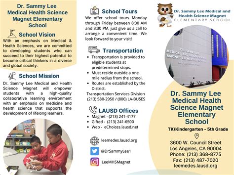Dr. Sammy Lee School Brochure – Magnet Program – Dr. Sammy Lee Medical ...
