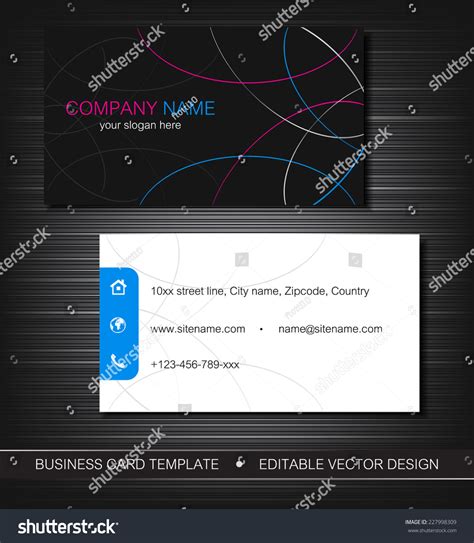 Business Card Template Front and Back 的图像结果