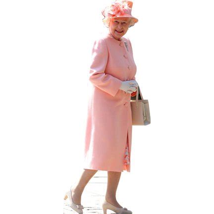 Buy H10086 Queen Elizabeth II Pink Cardboard Cutout Standee Standup ...