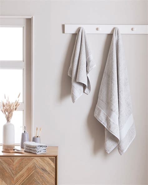 Silver Mist Organic Bath Towel Set – Soft & Breathable Towels | Texaura