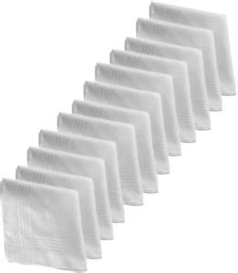 Piftif Mens Hanky Pack of 12 ["White"] Handkerchief - Buy Piftif Mens ...