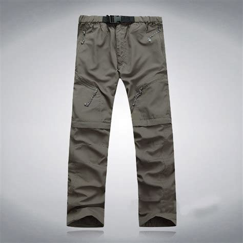 Teissuly Men Summer Quick Dry Outdoor Thin Detachable Pants Trousers ...