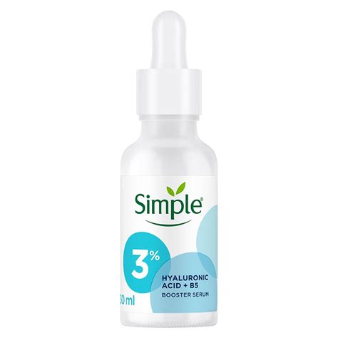 Simple Booster Serum 3% Hyaluronic Acid + B5| Gives Deep Hydration for ...