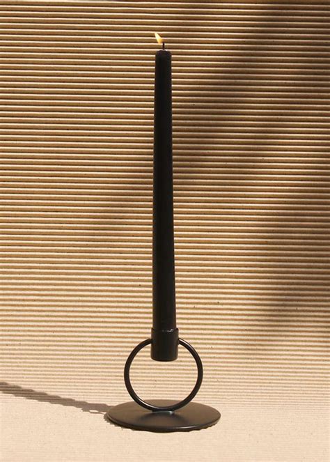 Get Black Circular Small Metal Candle Stand at ₹ 499 | LBB Shop