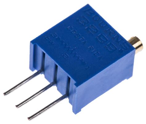 3299W-1-501LF Bourns | 500Ω, Through Hole Trimmer Potentiometer 0.5W ...