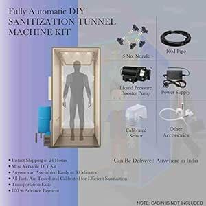 Phlipton DIY Sanitation Disinfection Tunnel Kit – Mist Spraying with 5 ...
