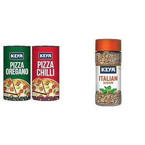 Keya Pizza Seasoning Combo | Italian Pizza Oregano 80gm | Italian Pizza ...