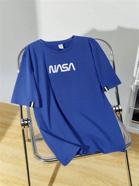 SHEIN Teen Boy Casual Printed Letter & Pattern Round Neck Pullover ...