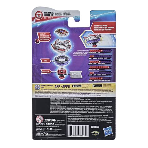 BEYBLADE Burst Surge Speedstorm Kolossal Helios H6 Spinning Top Starter ...