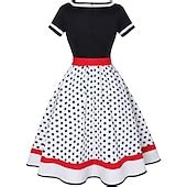 Retro Vintage 1950s Grease Outfits Rockabilly Petticoat Hoop Skirt A ...
