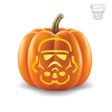 Storm Trooper Pumpkin Stencil (Star Wars) - Allthingshallows.com ...