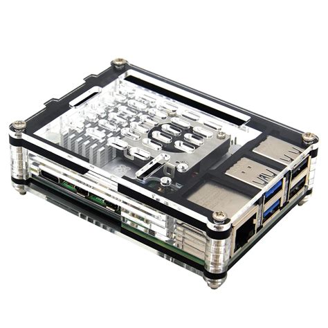 Amazon.in: Buy Geekworm 9 Layers Computer Acrylic Case for Raspberry Pi ...